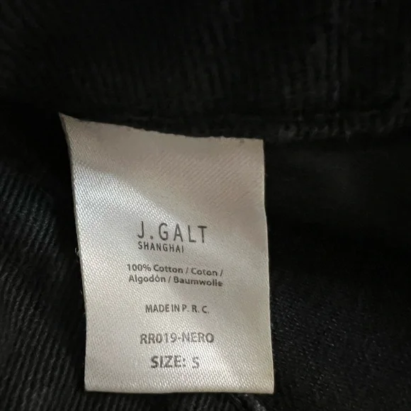 John Galt Black Demim Mini Skirt Size Small - Picture 4 of 4